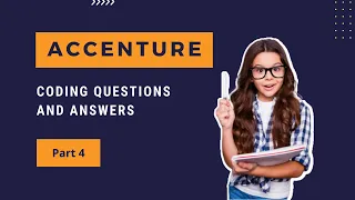 Accenture coding questions and answers | Part 4