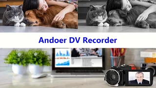 Andoer 4K Ultra HD WiFi Digital Video Camera Camcorder DV Recorder