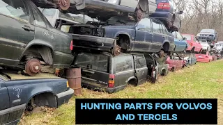 Junkyard Trip: Sourcing some Volvo and Tercel parts for the fleet!