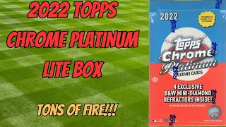2022 Topps Chrome Platinum LITE BOX!  Amazing Value! Tons of Fire!