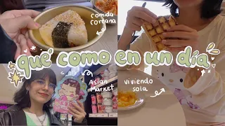 🍡 vlog: viviendo sola 🍙🍚 comida coreana, mercado asiático y compritas 🍱