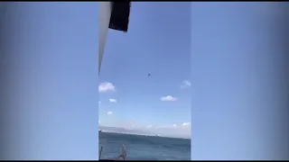 BA plane tilts from left to right due to strong winds in Gibraltar