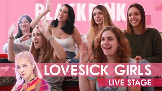 BLACKPINK (블랙핑크) - "LOVESICK GIRLS" Live Stage | Spanish college students REACTION (ENG SUB)