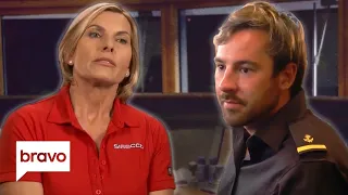 Captain Sandy Gives Travis A Heart To Heart On Alcoholism | Below Deck Med Highlights (S4 E15)