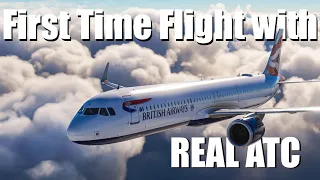 Nervous! | My First Flight on VATSIM | REAL ATC | MSFS 2020