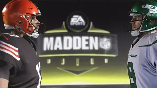 Madden NFL 24 - New York Jets Vs Cleveland Browns Simulation PS5 Week 17 (Updated Rosters)