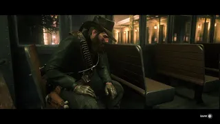 Red Dead Redemption 2 10 minutes riding the trolley in St. Denis in cinematic