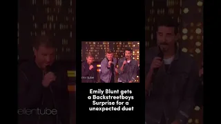 #backstreetboys duet with Emily Blunt 🔥#surprise
