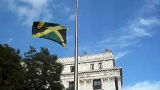 Raising of the Jamaican Flag