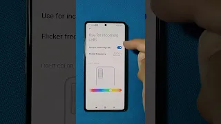 Poco F4 GT - use LED light for incoming calls