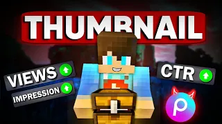 Minecraft Thumbnail Tutorial! 🤩 How To Make Minecraft Thumbnail In Mobile