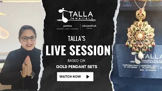 Pendant Sets Collection at Talla Jewellers, Janipur - Facebook Live Event on 13/Jan/2023