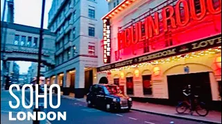 SOHO LONDON WEST END Evening Winter Walk 4K  - 10 January 2022