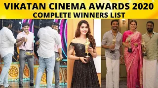 Vikatan Cinema Awards 2020 | Complete Winners List | Best Actor, Best Heroine | Best Movie