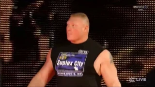 Brock Lesnar entrance (with Paul Heyman)