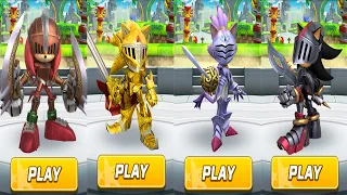 Sonic Forces All Knights Battle - New Runner Sir Gawain vs Excalibur, Sir Percival and Sir Lancelot