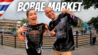 New THAI TSHIRTS 🇹🇭 shopping at the BOBAE MARKET Bangkok Thailand