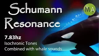 Schumann Resonance 7.83hz Isochronic Tones, With Underwater Sounds and Whales