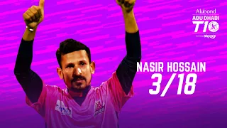 Nasir Hossain I 3/18 l Day 1 I Pune Devils I Abu Dhabi T10 I Season 4 I Best bowler of the day