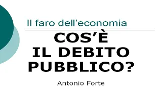 Lezione: Cos'è il debito pubblico?
