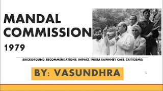 Mandal Commission 1979 | Polity | General Studies | UPSC Prelims 2020