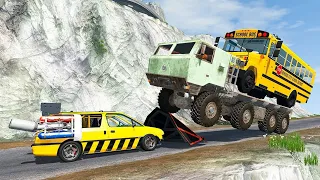 Cliff Drops Car Crashes #17 - Beamng Drive Crash Driven// Car Crashes Compilations 2023// Pon Crash