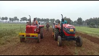 solis 4215 45hp vs mahindra 575di  in Rotor. application.  SLV Tractors kurnool.