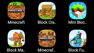 Minecraft PE Full Version VS Block Crazy VS Mini Block VS Block Master VS Minecraft Trial VS Block