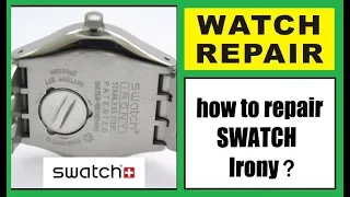 Swatch Watch Repair. complete disassembly of swatch movement