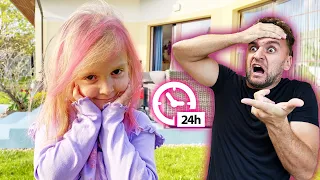 Udělala jsem Ariance RŮŽOVÉ VLASY! Tary nechápal?! | Den s Malou A #33