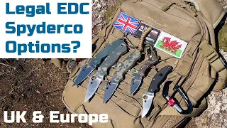 Spyderco ポケットナイフのオプションは?準軍事組織 3 英国とヨーロッパは合法!