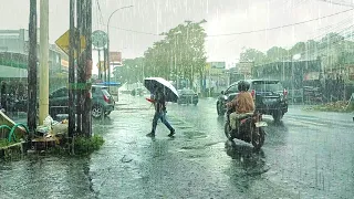 Beautiful Heavy Rain Running Rain Sounds For Friends to Sleep More Comfortably and Quietly