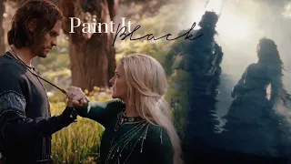 Galadriel & Halbrand || Paint It Black