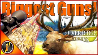 BIGGEST POSSIBLE Weapons VS Silver Ridge Peaks! | theHunter Call of the Wild
