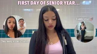 MY FIRST DAY OF SENIOR YEAR | GRWM+VLOG