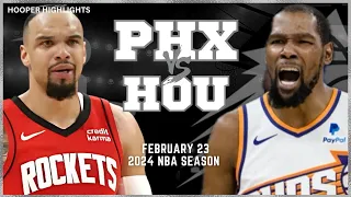 Phoenix Suns vs Houston Rockets Full Game Highlights | Feb 23 | 2024 NBA Season