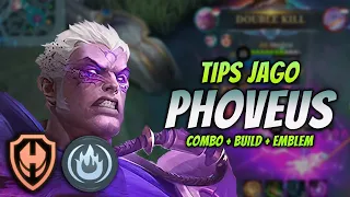 CARA MAIN PHOVEUS BUFF ! BUILD & EMBLEM PHOVEUS TERSAKIT 2023 ! | PHOVEUS EXP LANE GAMEPLAY