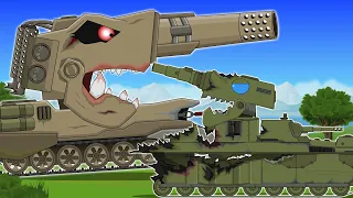 Steel MONSTER BUTCHER VS T-135 - Cartoons about tanks