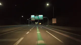 ASMR Highway Driving at Night (No Talking, No Music) - Seoul to Goseong, Korea