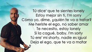 Maluma Ft. Jennifer López - Lonely (Letra/Lyrics)