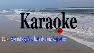 Hlub Tsis Nto Ntsis - Karaoke - Kha Lis