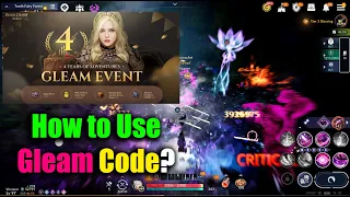 Black Desert Mobile How to use Gleam Code & Event Rewards