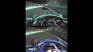 Saudi Arabian GP | Bottas takes p3 from ocon in the last lap (onboard)