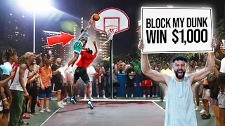 Block My Dunk Win $1,000 vs The Hood...