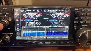 Loop on the ground RX performance demonstration using the Icom 7610