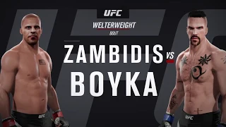 Mike Zambidis vs. Yuri Boyka (EA Sports UFC 2) - CPU vs. CPU - Crazy UFC 👊🤪