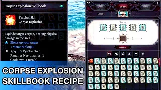 Corpse Explosion Skillbook Recipe - Divinity Original Sin 2