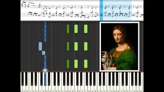 How to play Greensleeves on piano| easy slow piano tutorial with sheet music