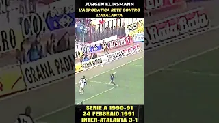 JURGEN KLINSMANN LA STUPENDA RETE ACROBATICA CONTRO L' ATALANTA SERIE A 1990-91 #shorts #casastene