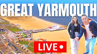 🔴 Great Yarmouth LIVE - Golden Mile Seafront TOUR